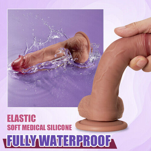Pastor Beginner-friendly Vagina Anal Lifelike Silicone Strap on Dildo 7.28 Inch
