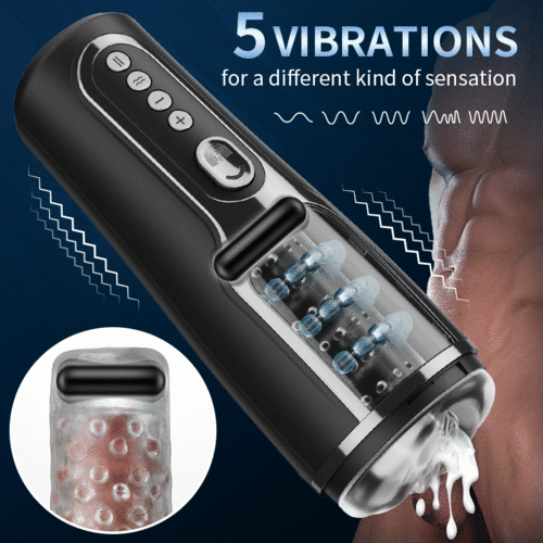 66 Massage Rollers Thrusting Vibrating Masturbation Cup