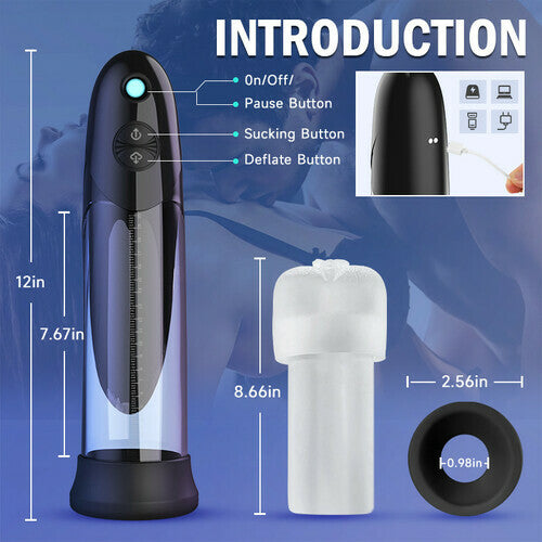 Vacuum Suction with Super Waterproof Penis Pump