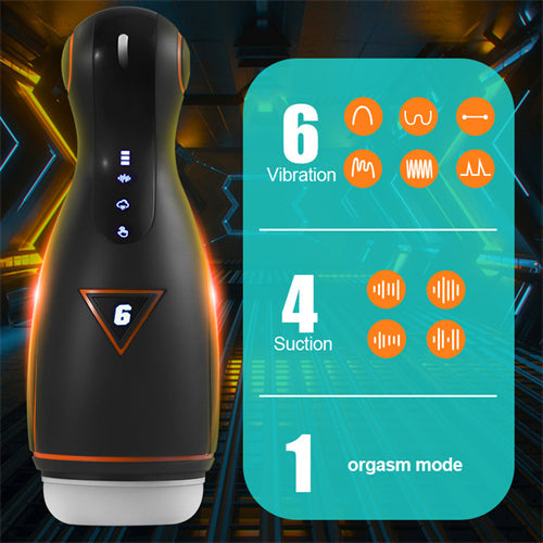 Blowjob Machine with 6 Vibration Modes and 4 Heat Suction Modes