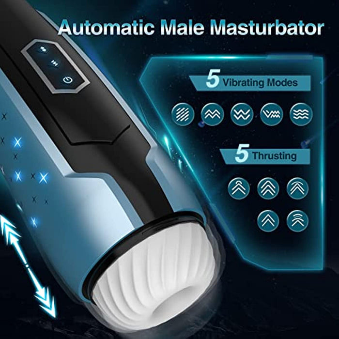 Automatic Male Masturbator with Thrusting & Vibrating