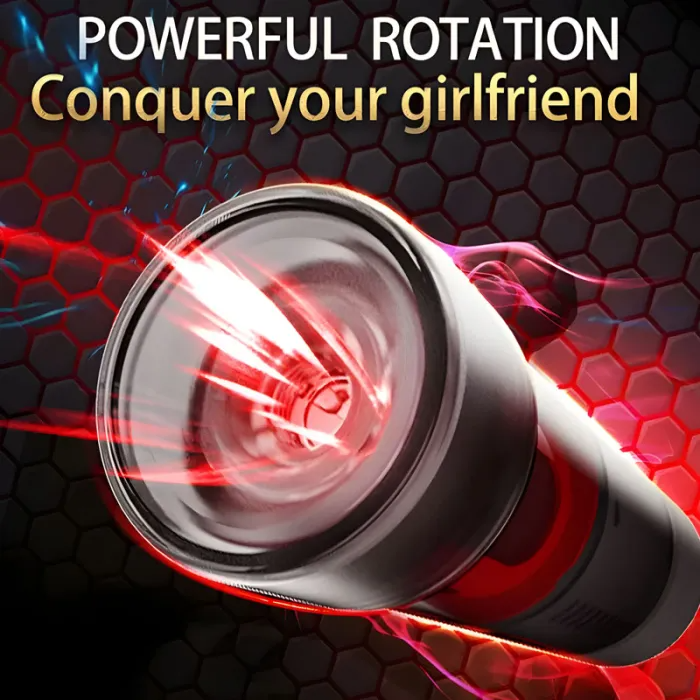 Rotating and Suction Masturbation Cup Penis Pump 2-in-1
