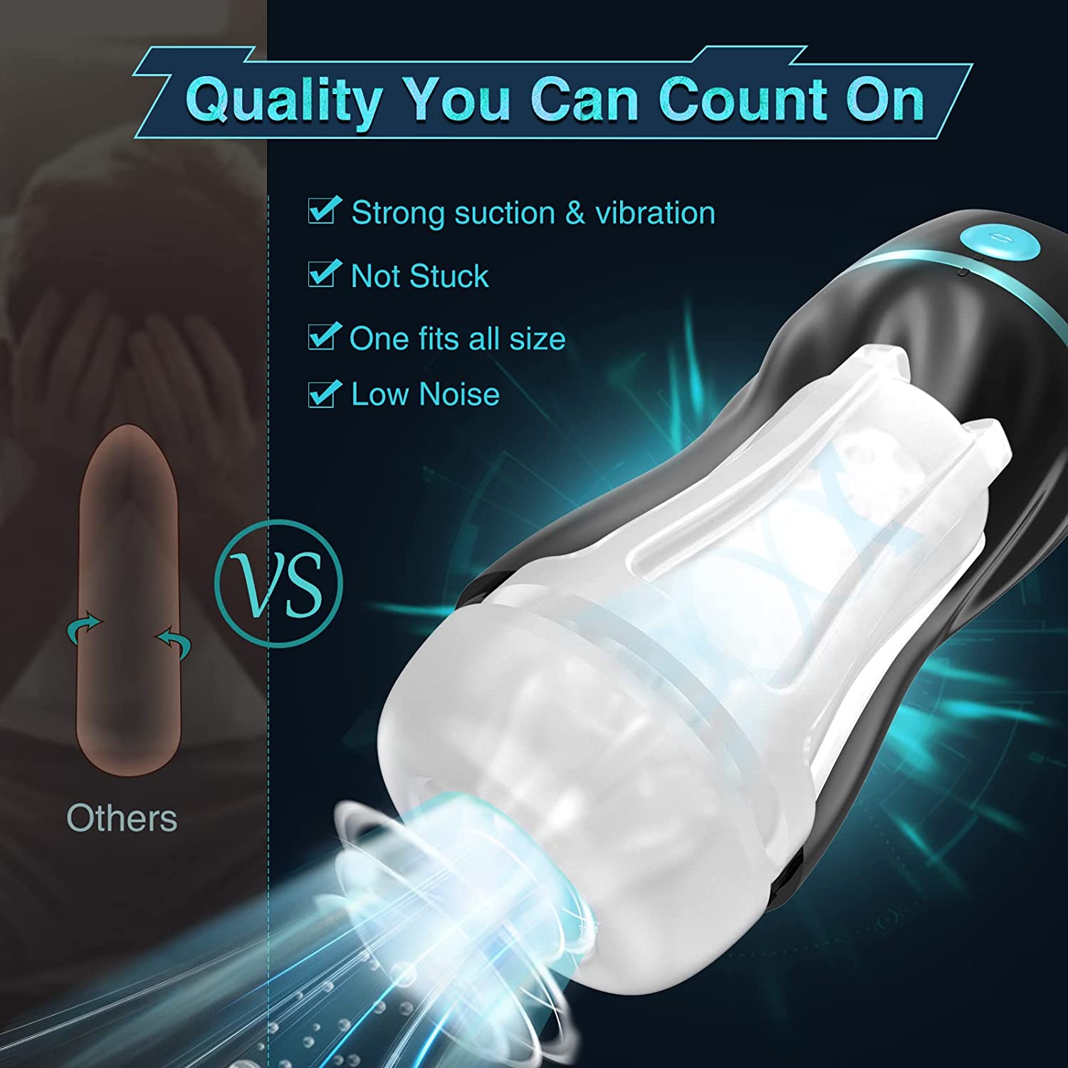 Upgraded 7 Vibration & Suction Modes Automatic Male Masturbators