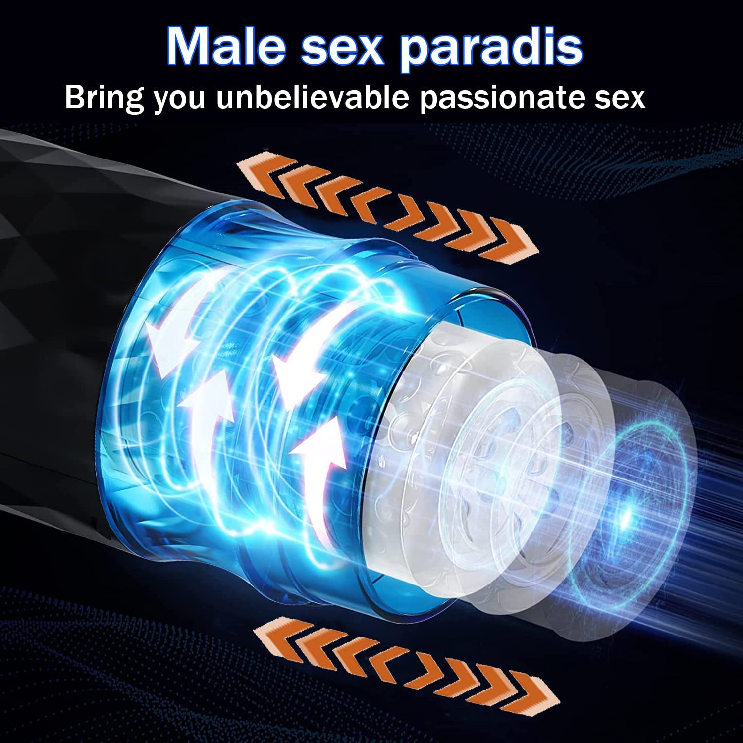 Hannibal Male Masturbators Cup Telescopic Rotation Penis Stimulation Electric Pocket Pussy Vagina Blowjob Adult Sex Toy for Male