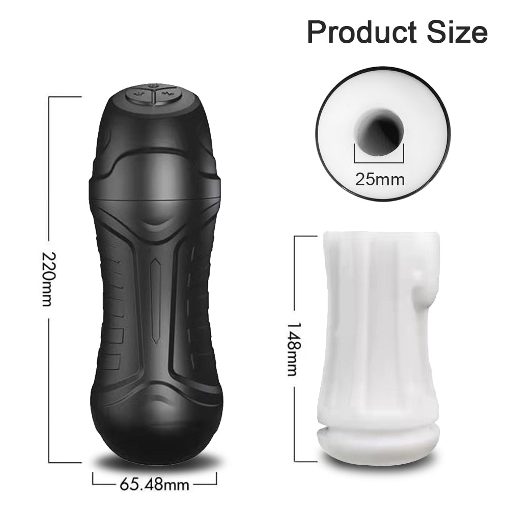 Automatic Male Sucking Mastubator Vibration Blowjob Machine Masturbation Cup Sex Toys Adult Goods for Men Masturbate Supplies